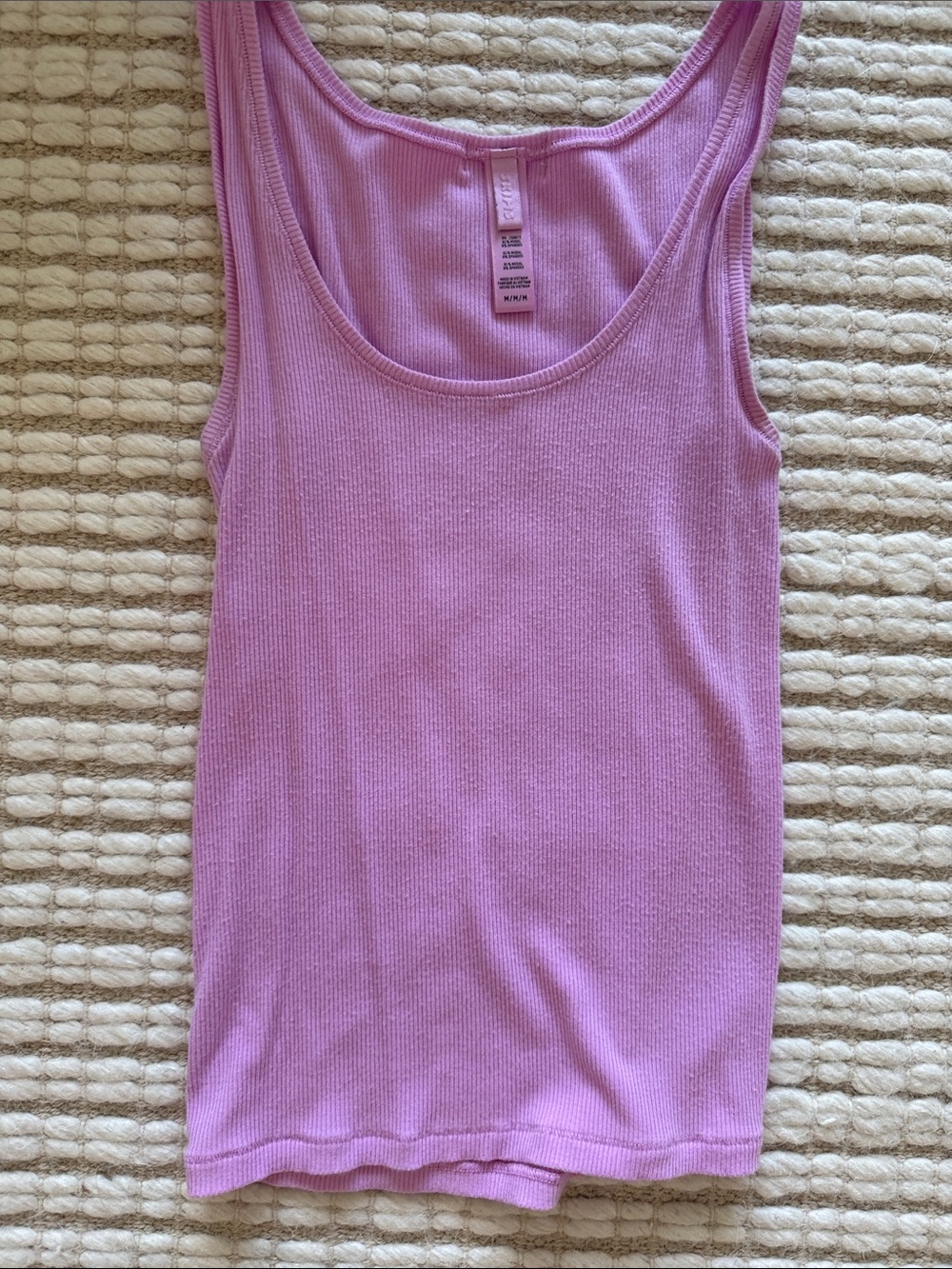 SKIMS Fits Everybody Pink Ribbed Tank